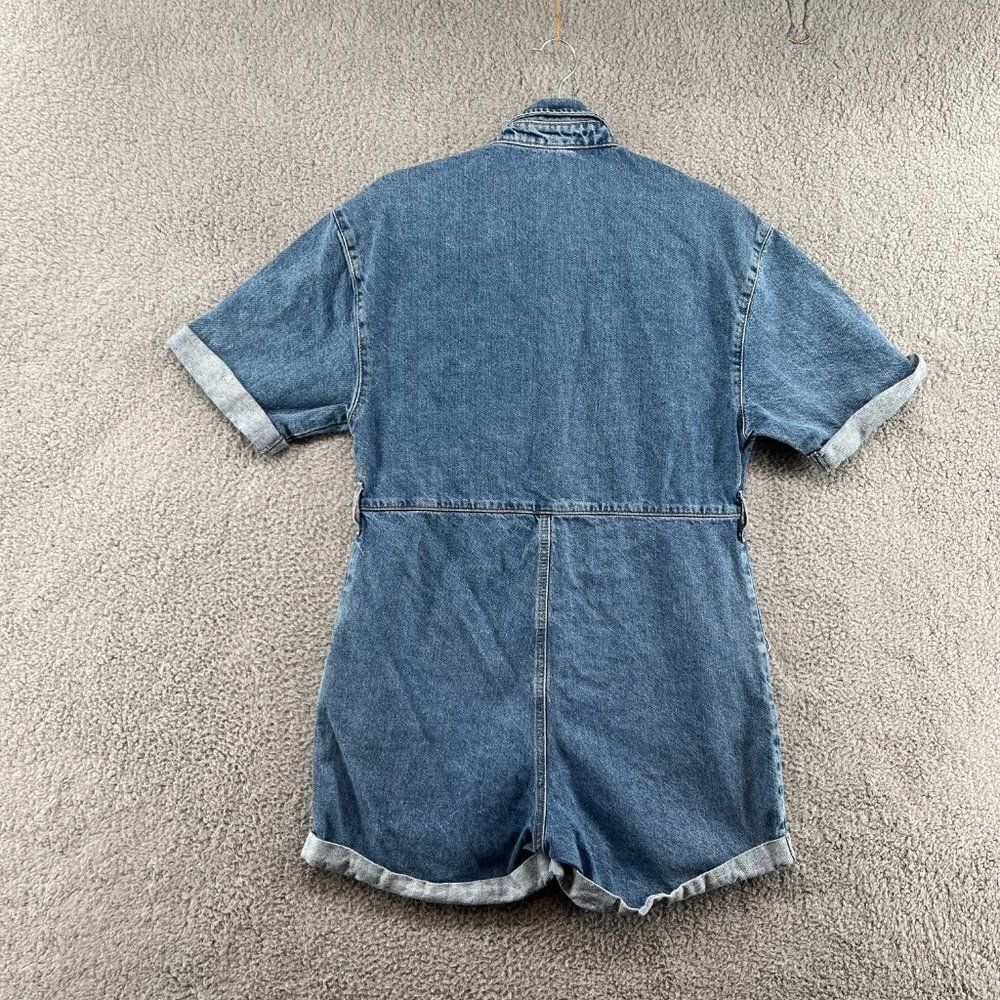 TOPSHOP Denim Buttondown Romper - Picture 2 of 10